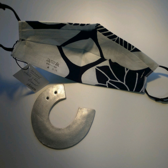 オリガミマスク　浴衣　綿100％　エコデザイン 20120065 origami mask 4枚目の画像