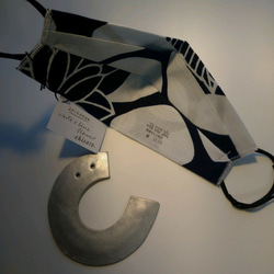 オリガミマスク　浴衣　綿100％　エコデザイン 20120044 origami mask 4枚目の画像