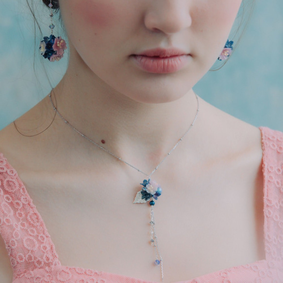 夜樹脂ビーム粘土のネックレスで記念Pamycarie版手作りの桜の桜 1枚目の画像