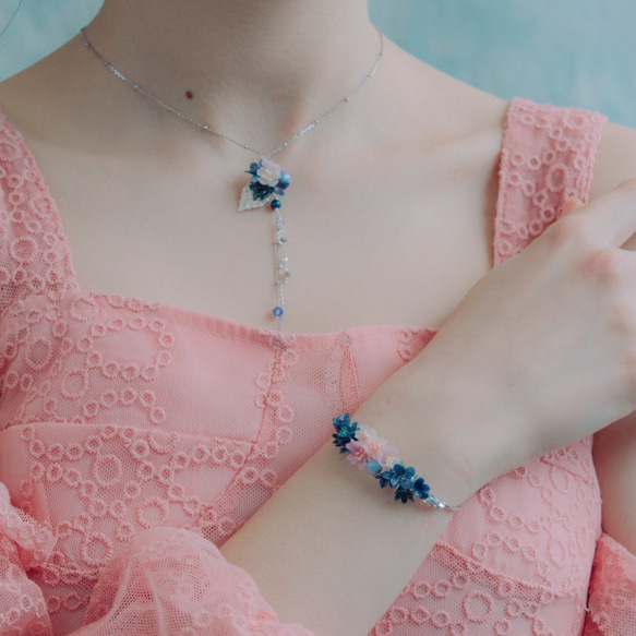 夜樹脂ビーム粘土のネックレスで記念Pamycarie版手作りの桜の桜 7枚目の画像
