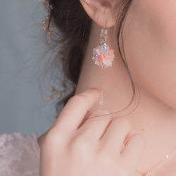 桜の花BLOSSOM桜のボールのイヤリング -  Pamycarie Handmade Jewelry 1枚目の画像