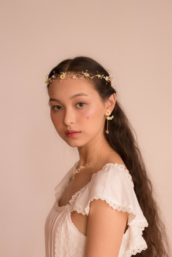 Sunshower Arabesque Wrap Hairband  - パミカリーハンドメイドジュエリー 1枚目の画像