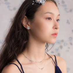 Sunshower：雨の中の花のヘアクリップ -  Pamycarie Handmade Jewelry 5枚目の画像