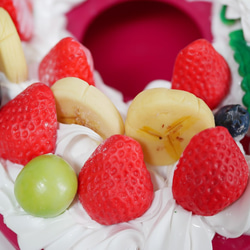 【送料無料】フルーツ♥デコハーフティッシュケース～食べたくなるくらい美味しそうなケース～ 5枚目の画像