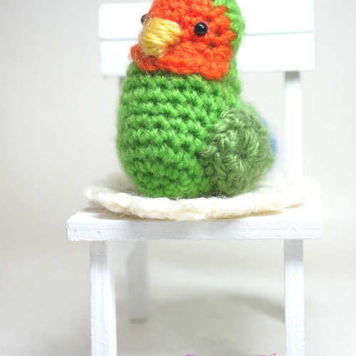 送料込み】コザクラインコ（小）のあみぐるみ あみぐるみ Jewel Rabbit