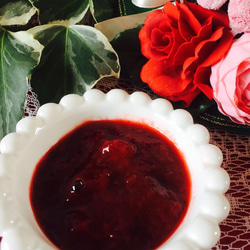 ふわ溶けスフレチーズシフォンケーキ❤︎手作りいちごジャム添え 4枚目の画像