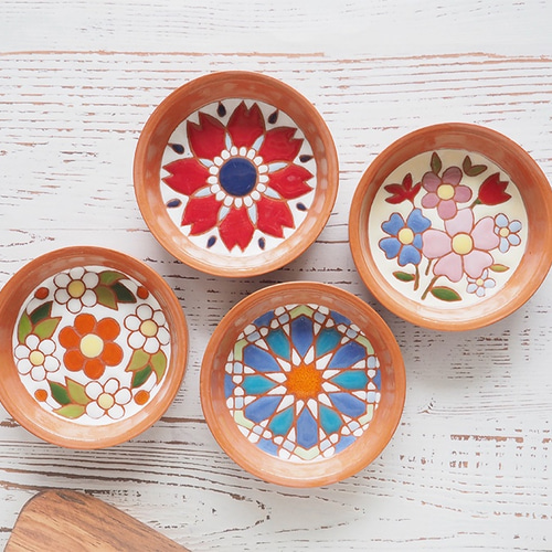 テラコッタの豆皿（11）アクセサリートレーにも♪ 薬味皿・豆皿