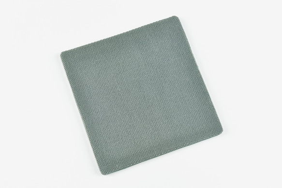 簡約方形PU皮革帆布杯墊 黑白灰色系 第3張的照片
