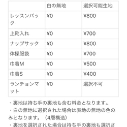 入園入学グッズ  7点セット　お名前入り　入学グッズ　入園グッズ　レッスンバック　上靴入れ　ナップサック　 5枚目の画像