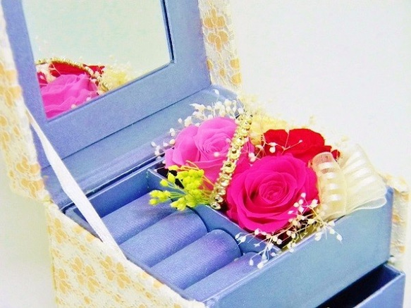 送料無料♡母の日に♡ご自身に♡プレゼントに♡バラの宝石箱グラデーション 2枚目の画像