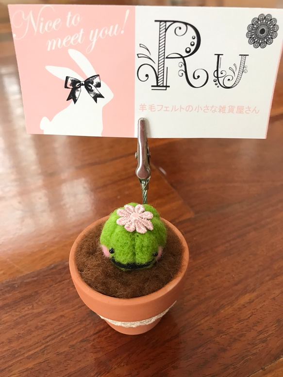 ちくちくしないサボテンのメモスタンド その他インテリア雑貨 Ru* 通販