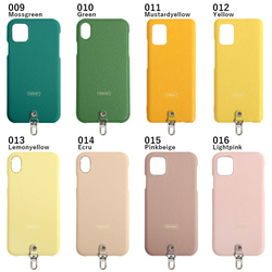 ３２色から選べる 全機種対応 リング ショルダー スマホケース 本革 Android #mm00000003 7枚目の画像