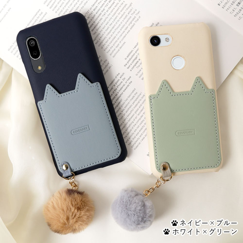 6色 ほぼ全機種対応 ねこ ポケット スマホケース Android Galaxy 6色 ほぼ全機種対応 ねこ ポケット スマホケース Android Galaxy