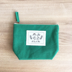 FiFi 棉帆布萬用小包－鮮果綠 第2張的照片