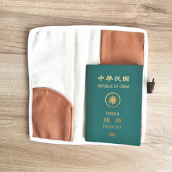 フィフィ雑貨パスポート長いクリップ - ブラウン 4枚目の画像