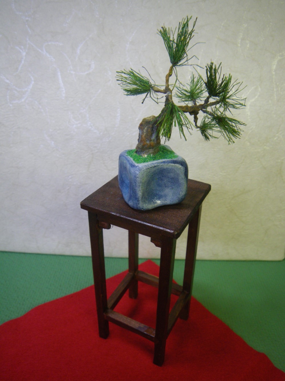 　　　樹脂粘土 【専用】柿の木の盆栽