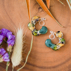 樹、草、花、果系列 花箍 橄欖綠耳環 耳環 第4張的照片