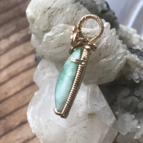 K14WG ハンドメイド（作家物？）ペンダント K14WG ハンドメイド（作家物？）ペンダント