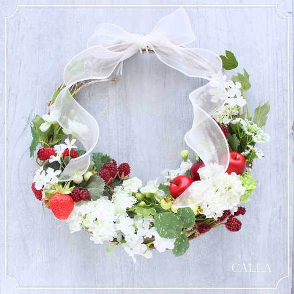 《1点物》Berry Berry Wreath〜Msize 1枚目の画像