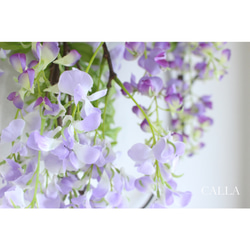 特大サイズ＊Weeping Wisteria Wreath〜藤紫〜 3枚目の画像