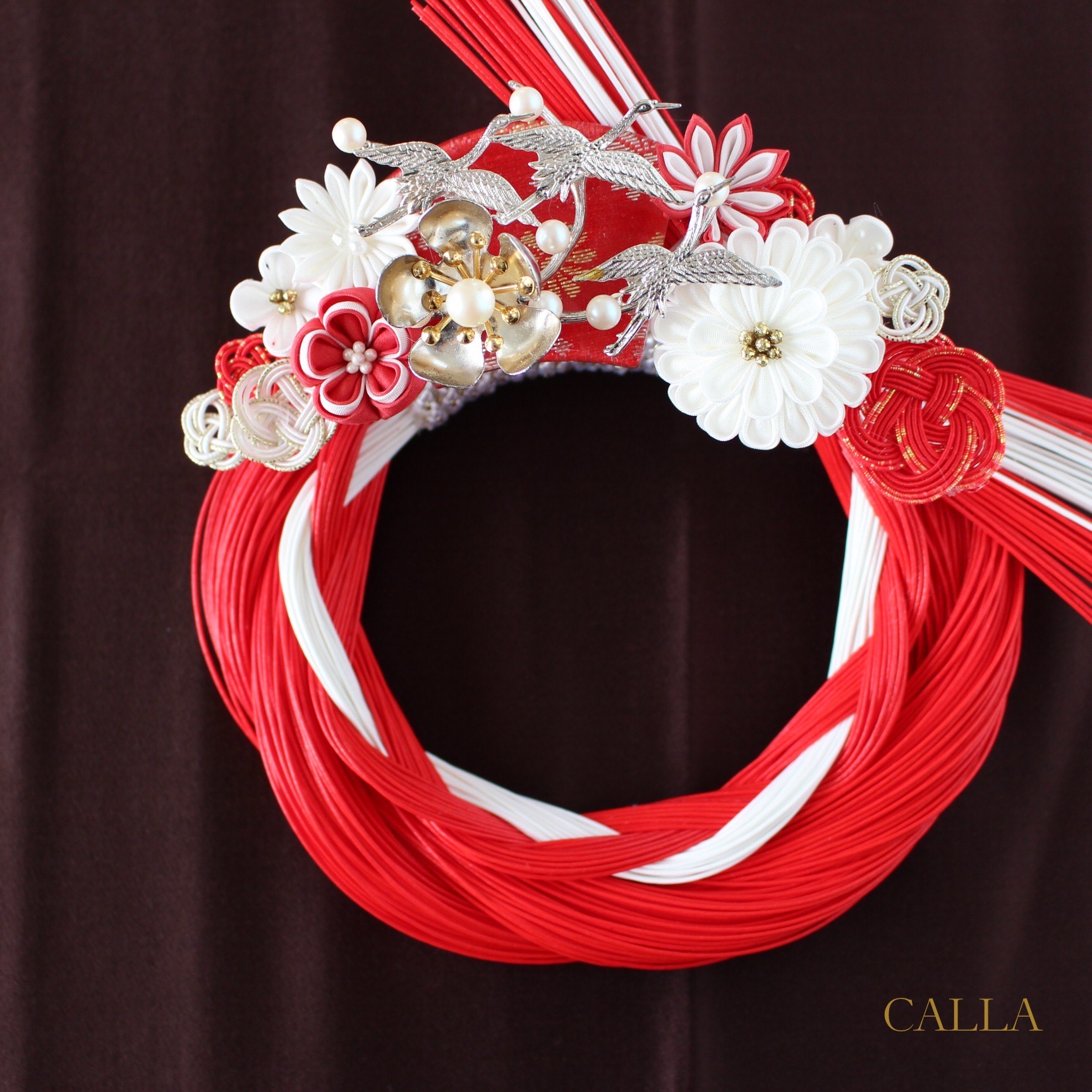 Fiora×CALLA 花嫁簪つまみ細工飾り〜桐箱入り〜Msize