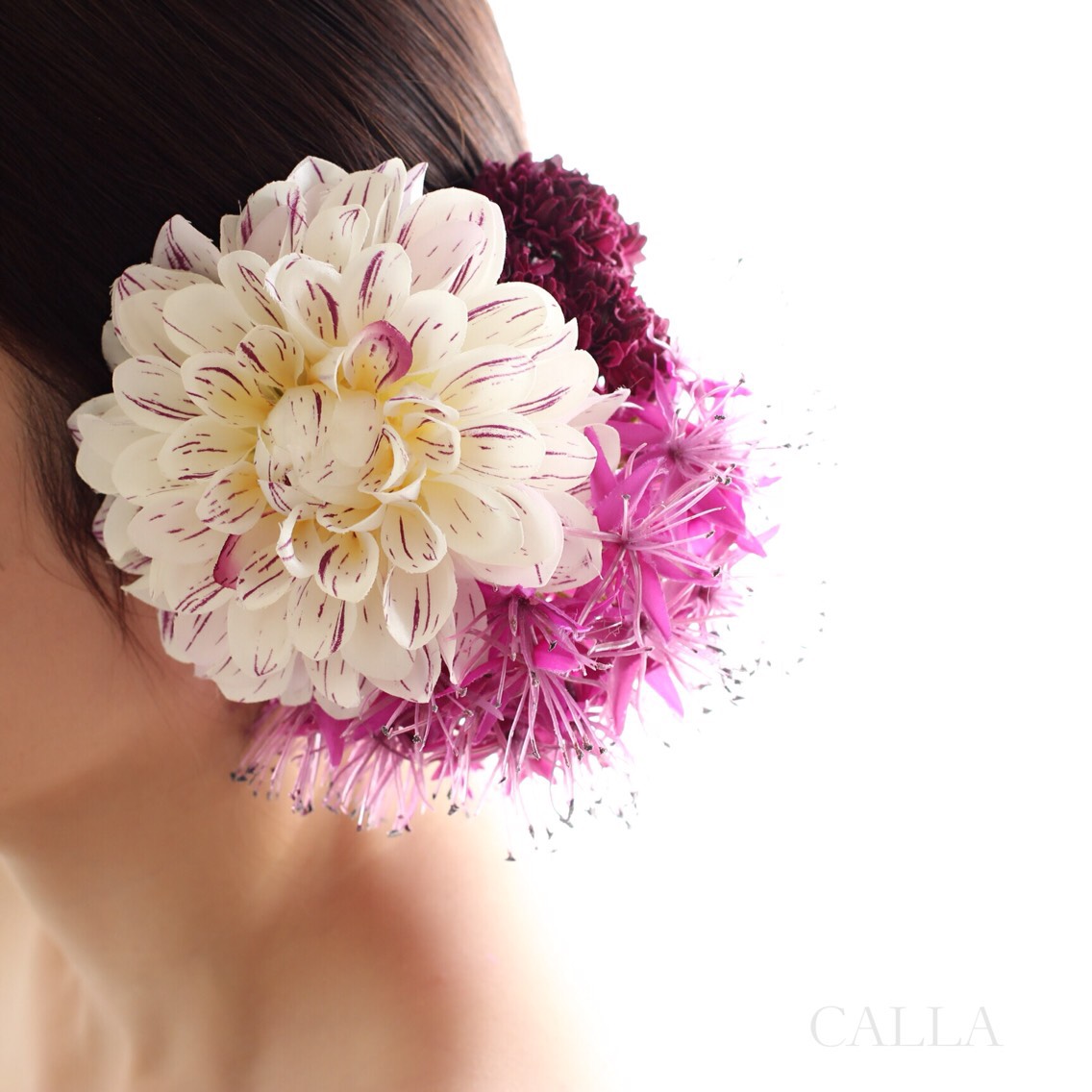 ✳︎✳︎✳︎髪飾り allium×darlia ✳︎✳︎✳︎成人式、パーティー、浴衣etcに合わせて♪