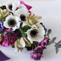 Anemone Clutch  Bouquet/Swag〜purple〜Lsize 4枚目の画像