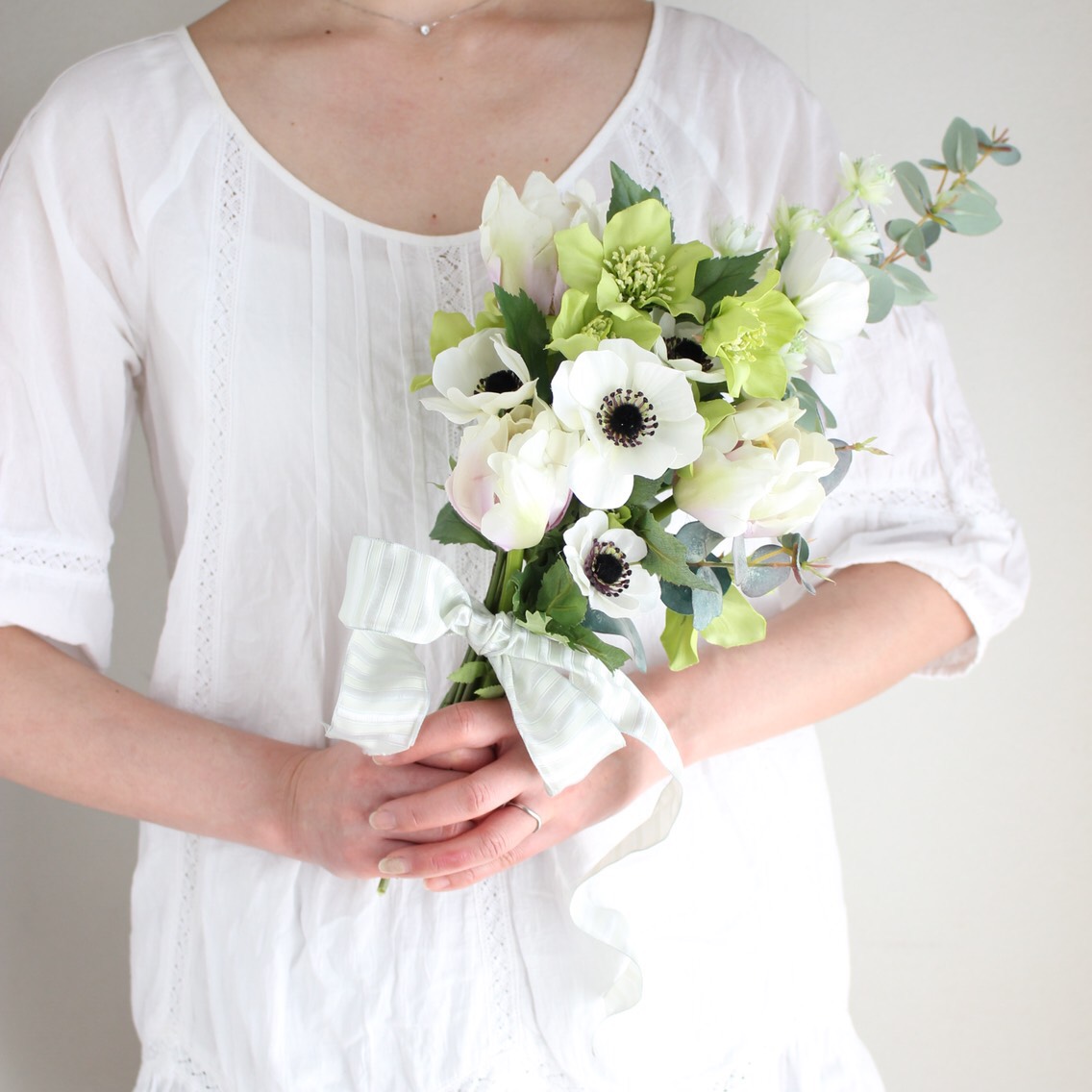 Anemone Clutch Bouquet/Swag〜lime green〜Msize