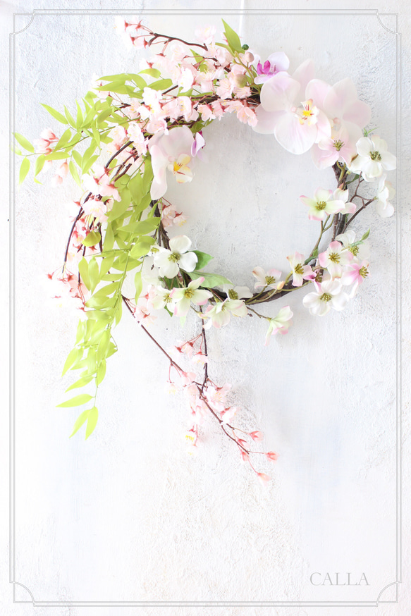 kanae1122様専用ページ＊桜と花水木のリース＊ 2枚目の画像