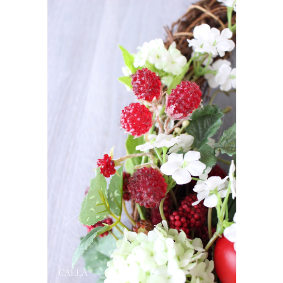 特大サイズ＊Berry Berry Wreath 50㎝＊ 5枚目の画像