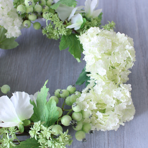 爽やか新緑リース☆Freshgreen Wreath〜Msize リース CALLA