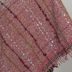 手織りポンチョ・ストール「三角ってステキ」 4枚目の画像