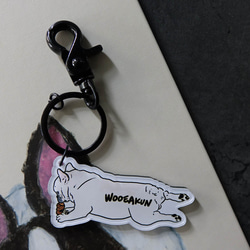 フレンチブルドッグWOOEAKUN Keyring 1枚目の画像