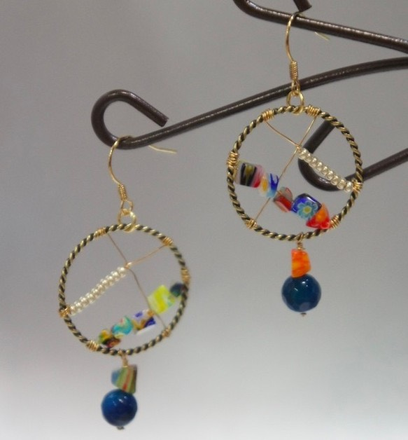 balinese santai ピアス＊　made of bali parts 2枚目の画像