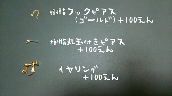 レースの編み編みピアス 5枚目の画像