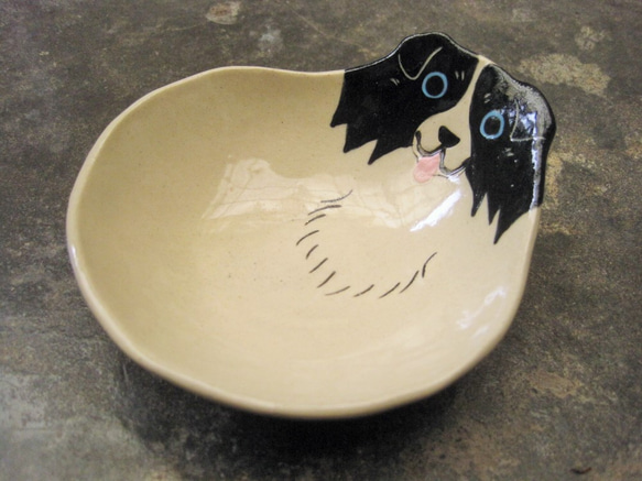 DoDo手作 動物造型碗-邊境犬淺碗 第2張的照片