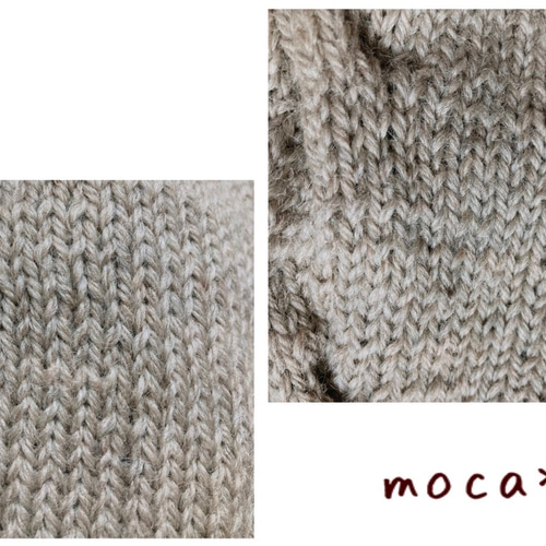 模様編みセーター/縄編み/ケーブル編み/ハンドニット☆グレージュ