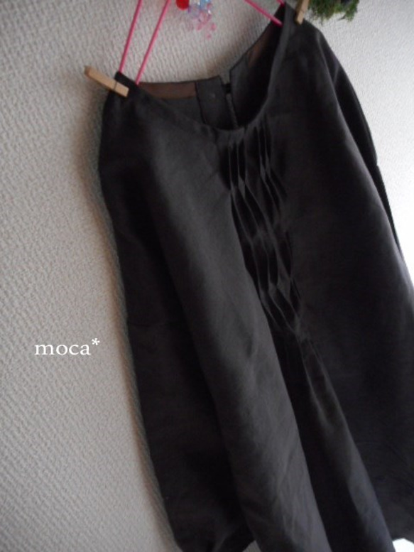 僅限Rika【訂做】尺寸可變/亞麻前Minami Pin Tuck長款連衣裙★木炭 第6張的照片