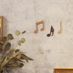 【包郵】音符對象譜號裝飾木製樂譜實木音樂音樂教室展示牆裝飾牆 第3張的照片