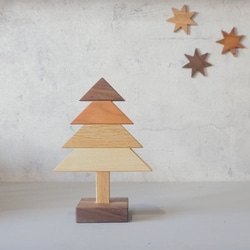 [免運費] 聖誕樹天然實心斯堪的納維亞內飾簡單冬季展示時尚隨機 第1張的照片