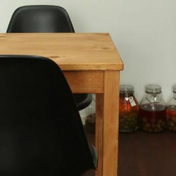 ダイニング テーブル カフェテーブル 60cm×60cm 木製 無垢 パイン 新生活 デスク 韓国 北欧 インテリア 2枚目の画像