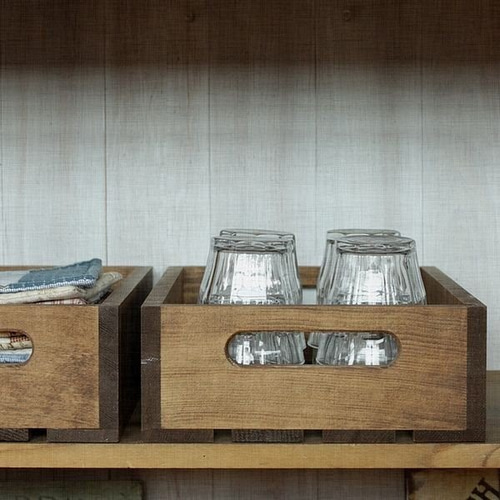 ウッド ボックス｜全2種類 収納 木製 木箱 おもちゃ箱 ナチュラル