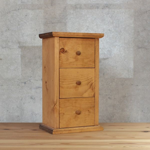 ミニスリー ボックス パイン 小物入れ 三段 引き出し 木製