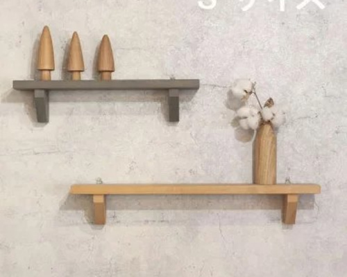 天使の彫刻 壁掛けシェルフ スタイリッシュなウォールシェルフ 天使のような樹脂彫刻付き 家
