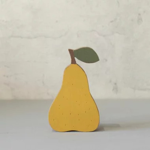 洋なし オブジェ｜受注制作 木製 フルーツ 置物 ナチュラル 洋梨 洋