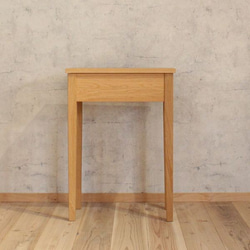 サイド テーブル オーク サイドデスク w60cm 無垢材 おしゃれ 韓国 インテリア 北欧 木製 収納 コンソール 6枚目の画像