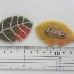 受注制作※Leaf Brooch2※落ち葉ブローチ 3枚目の画像