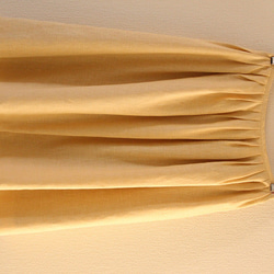 パステルカラーリネンのスカート カスタード bottom-22 2枚目の画像