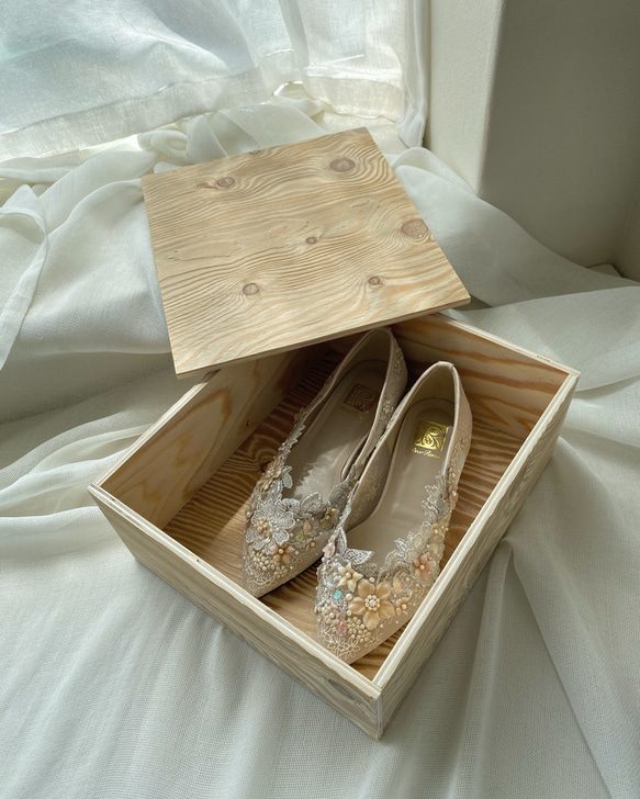 【訂做】施華洛世奇婚鞋（平底鞋） 第4張的照片