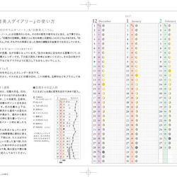 旧暦美人　月ごよみ　ダイアリー2017 ぬり絵つき　金満月 8枚目の画像